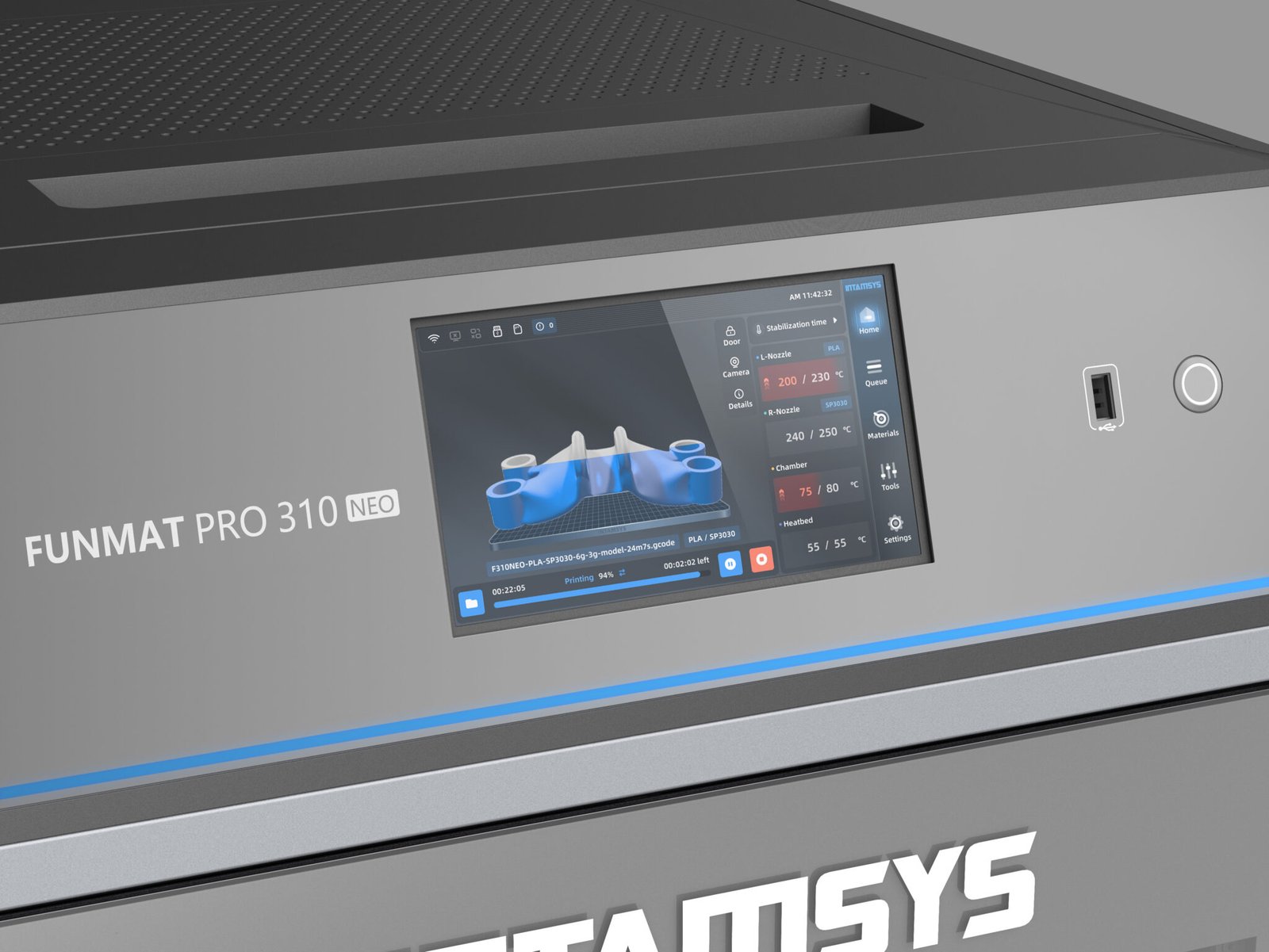 Intamsys Funmat Pro 310 NEO 20 Interface amigavel ao usuario