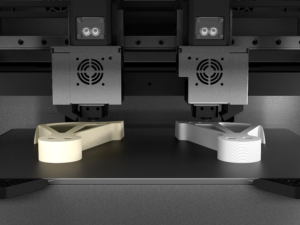 O sistema IDEX do INTAMSYS FUNMAT PRO 310 NEO. Foto via INTAMSYS.