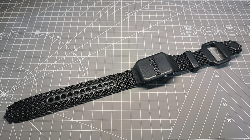 3be 3D printed watch band with TPU material